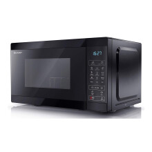 Sharp YC-MG02U-B Black 20L 800W Microwave with 1000W Grill and Touch Control