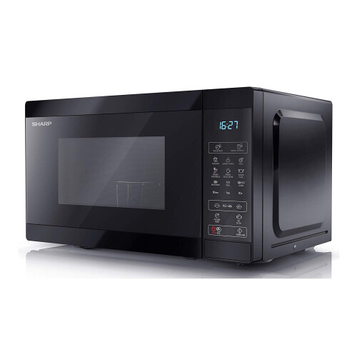 Sharp Sharp YC-MG02U-B Black 20L 800W Microwave with 1000W Grill and Touch Control