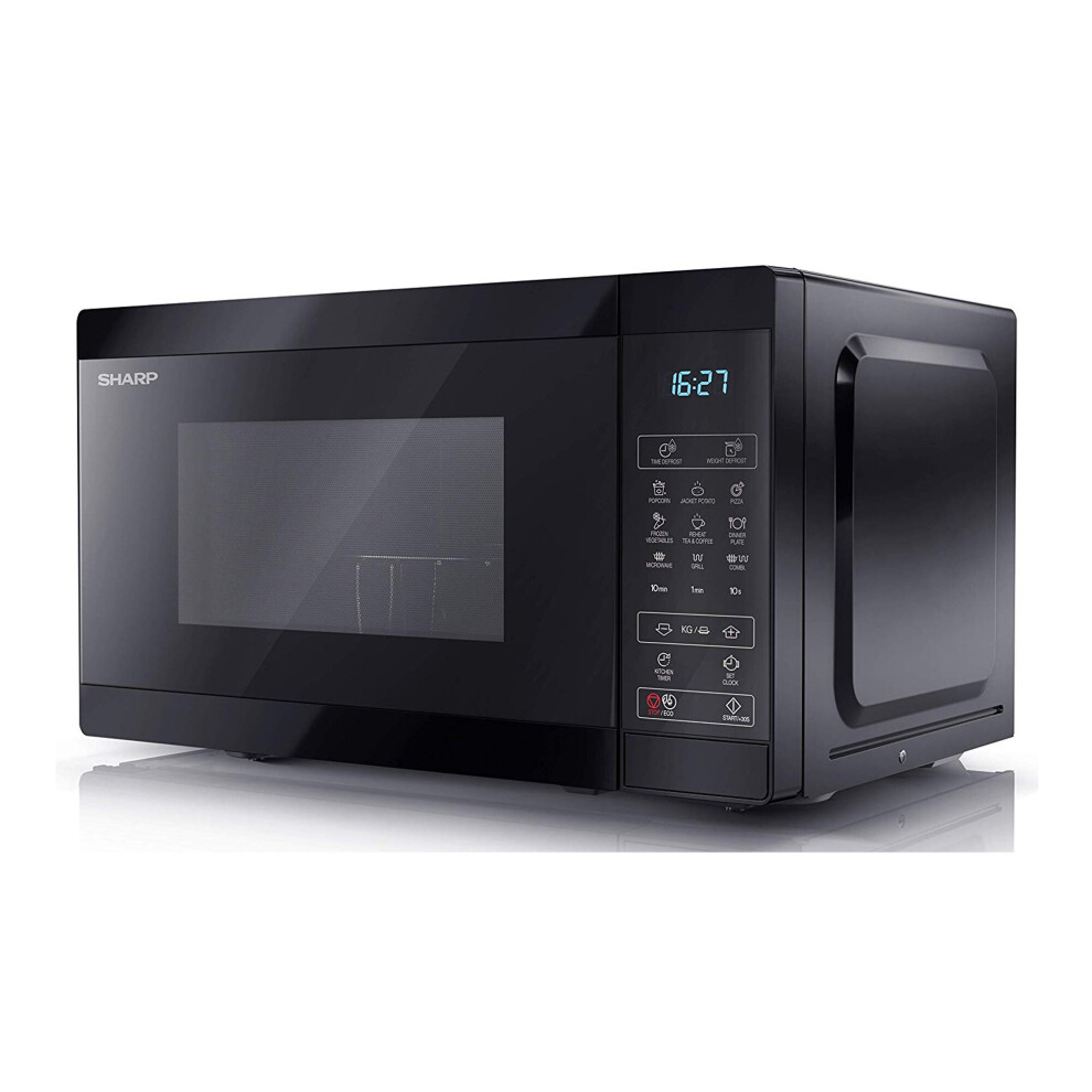 Sharp YC-MG02U-B Black 20L 800W Microwave With 1000W Grill And Touch ...