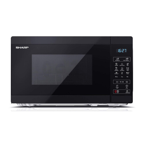 Sharp Sharp YC-MG02U-B Black 20L 800W Microwave with 1000W Grill and Touch Control 1