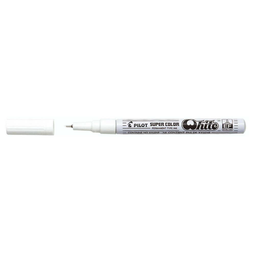 White Super Color Paint Marker Extra Fine