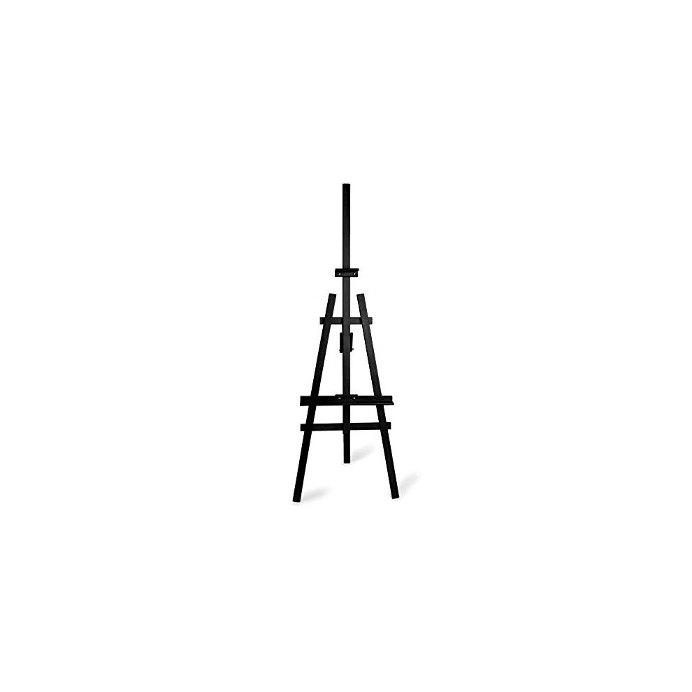 (Black) Wooden Easel 1800mm High Blackboard Holder Display
