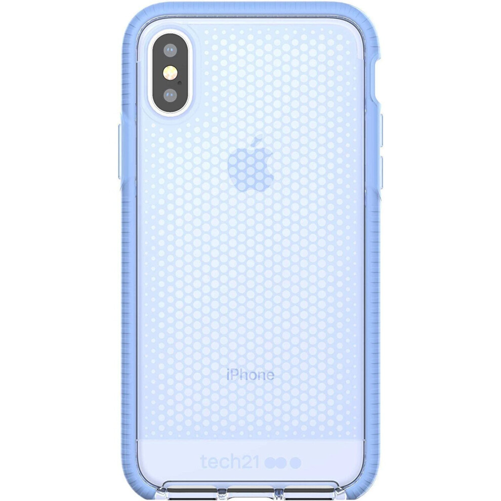 (Blue) Tech21 Evo Mesh Protective Case Cover For Apple iPhone X & iPhone XS (5.8")