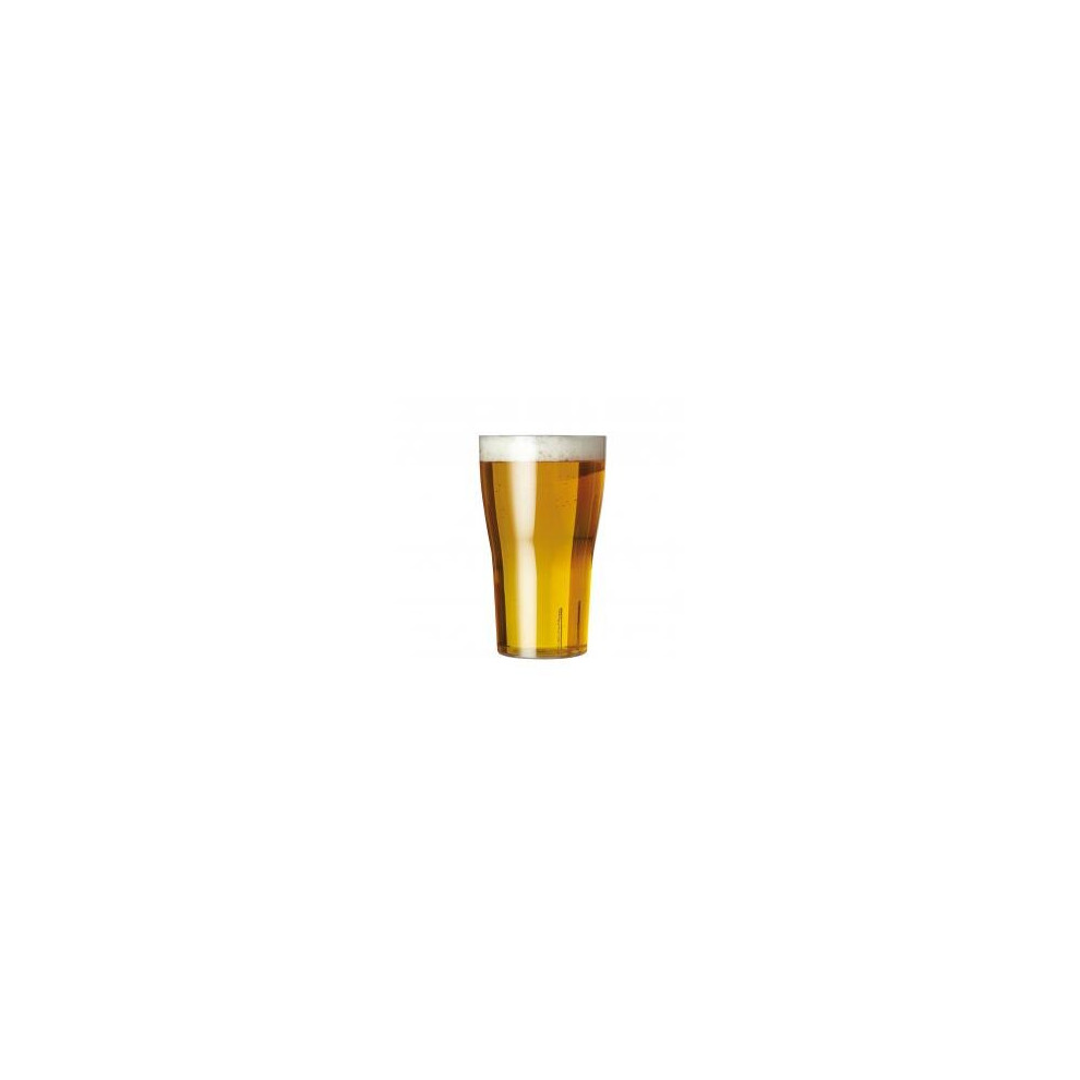 (Case of 100) Unbreakable polycarbonate pint glasses