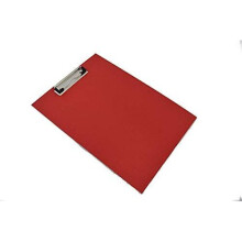 KAV- A4 PVC Foolscap Standard Clipboard Clip Board (Choose Your Colour Black/Blue/RED and Qty from Drop Down) (RED, 1 PCS)