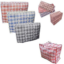 KAV 10 x Laundry Bags Reusable Large & EXTRA LARGE Zipped Shopping Storage Strong XL Bag (63 * 58 * 22)