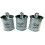 Diamond Crushed Tea Coffee Sugar Canisters Jars Kitchen Storage Silver Trimmings Crystal Filled Black Writing 1