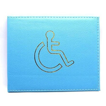 KAV High-Quality PU Leather Disabled Parking Badge Holder & Protector Wallet - 10 Colours