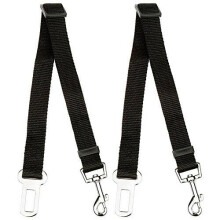 KAV Dog Seat Belt, Dog Cat Car Safety Seat Belt Harness Adjustable Leads Harness for Cars Vehicle, 2 Pack