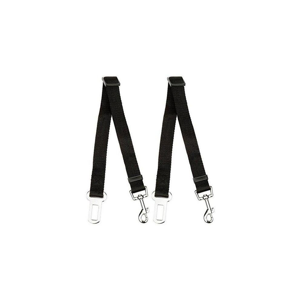 KAV Dog Seat Belt, Dog Cat Car Safety Seat Belt Harness Adjustable Leads Harness for Cars Vehicle, 2 Pack