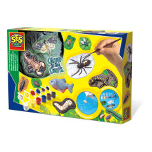Ses Creative Children's Scary Animals Glow-In-The-Dark Casting And Painting 01153