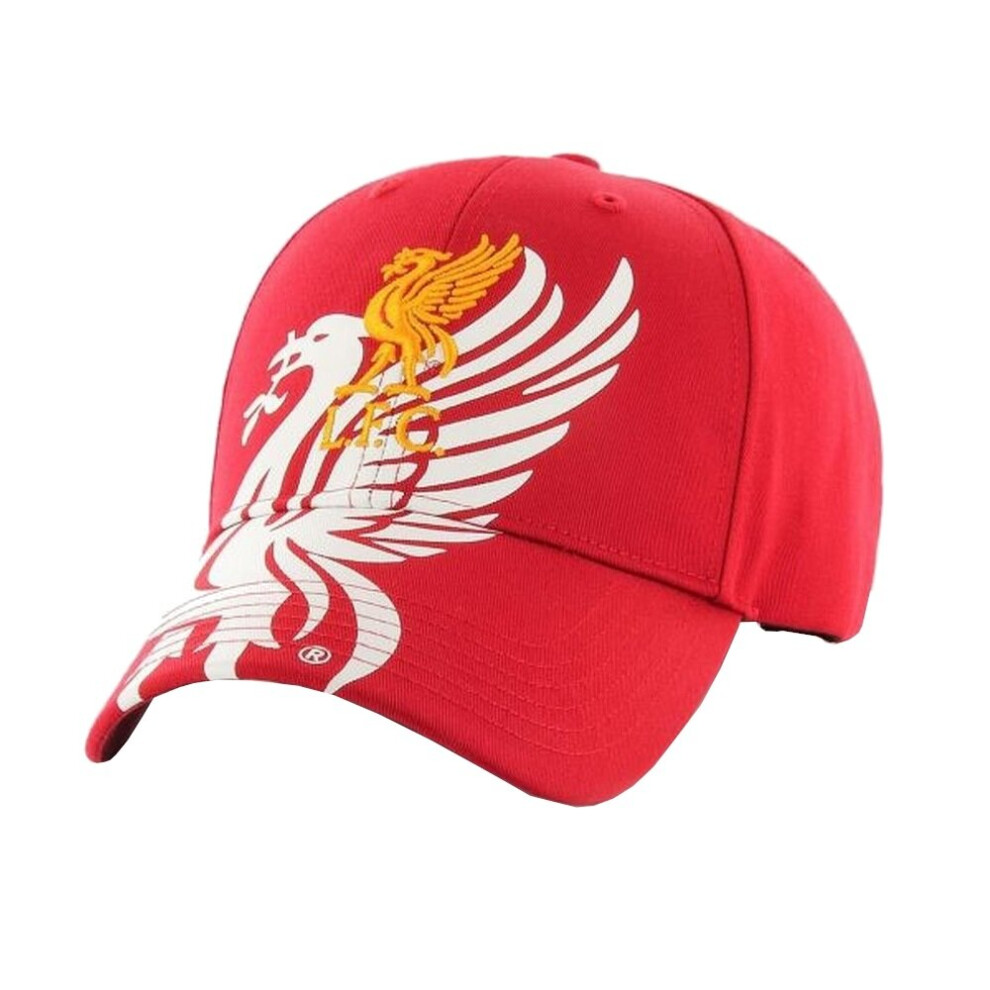 (One Size, Red) Liverpool FC Unisex Adults Obsidian Cap