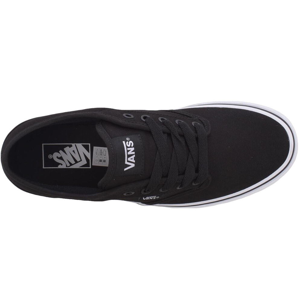 11 Black White Vans Mens Atwood Low Top Casual Canvas Trainers Sneakers Shoes on OnBuy