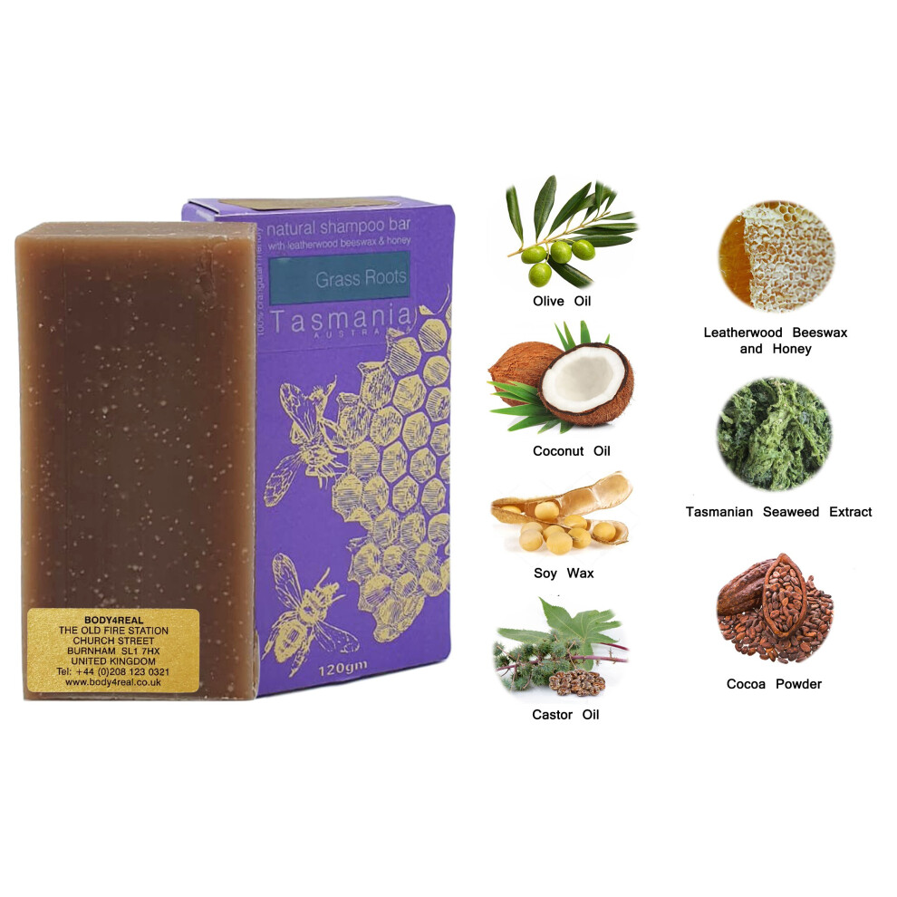 Beauty And The Bees Grass Roots Shampoo Bar