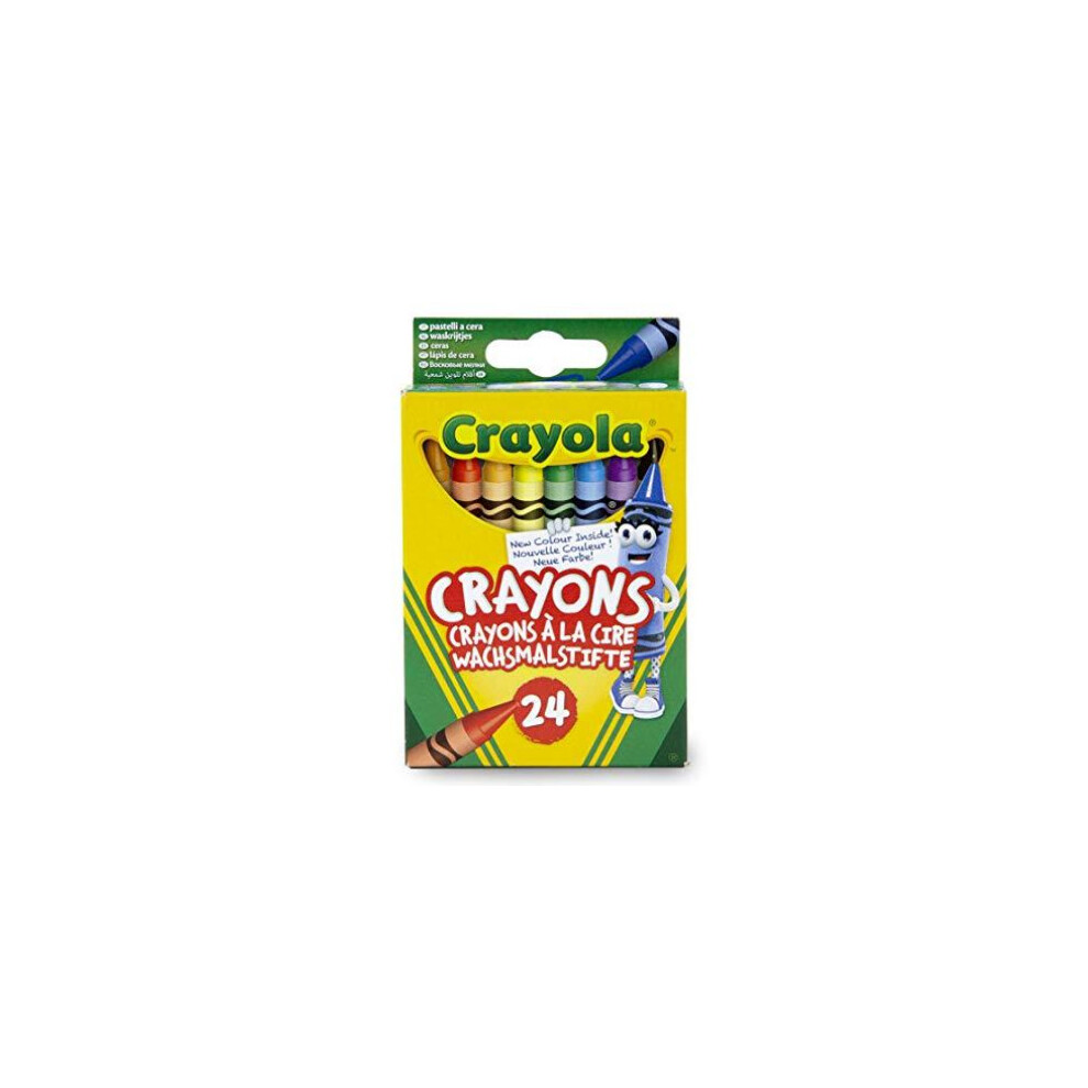 CRAYOLA 523024 CLASSIC COLOR PACK CRAYONS, 24 COLORS/BOX