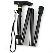 KAV Walking Stick, Easy Adjustable Height Folding Extendable Walking Cane, Lightweight Flexible and Durable Walking Aid Mobility Aid Collapsible Walki