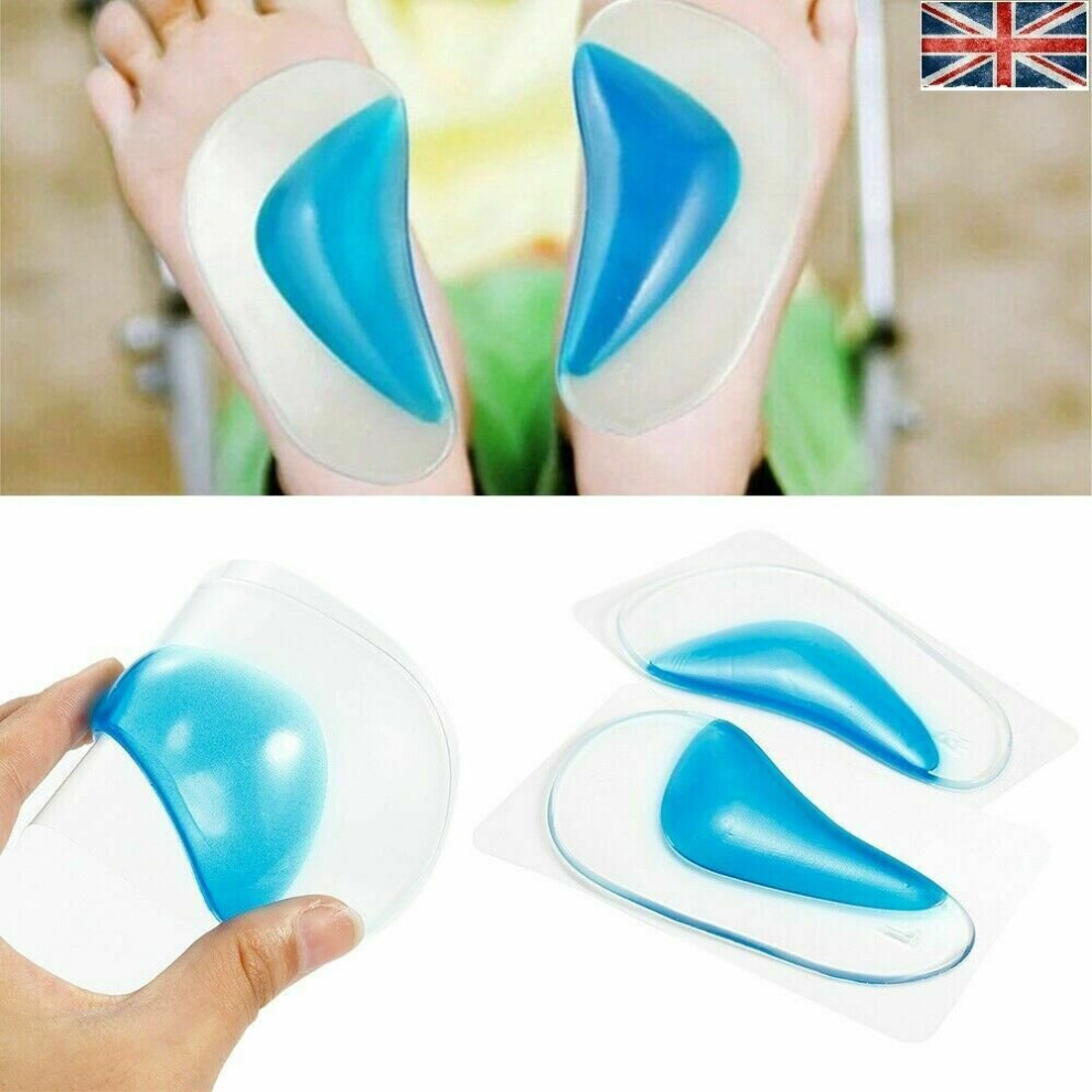 (Adults	) Orthopedic Gel Arch Support Insoles Flat Feet