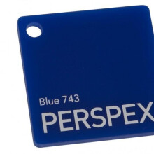 3mm Gloss Dark Blue Acrylic Sheet 148 x 210 (A5)