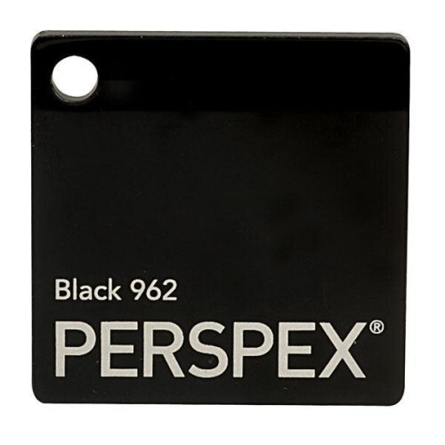 5mm Gloss Black Acrylic Sheet 297 x 420 (A3)