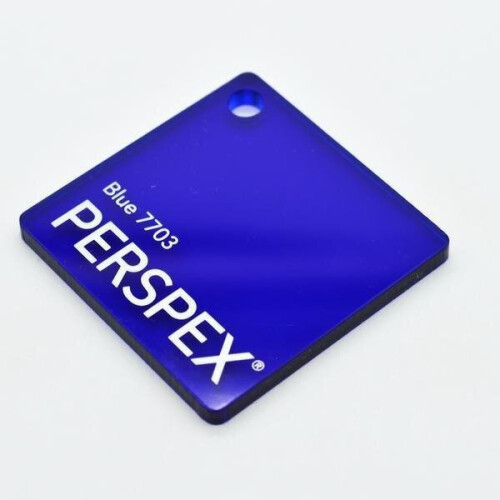 3mm Translucent Dark Blue Acrylic Sheet 1000 x 1000
