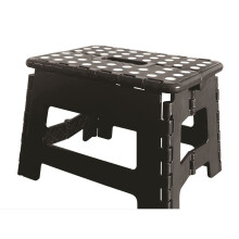 Black Plastic Folding Single Step | Motorhome Caravan or Home Mobility