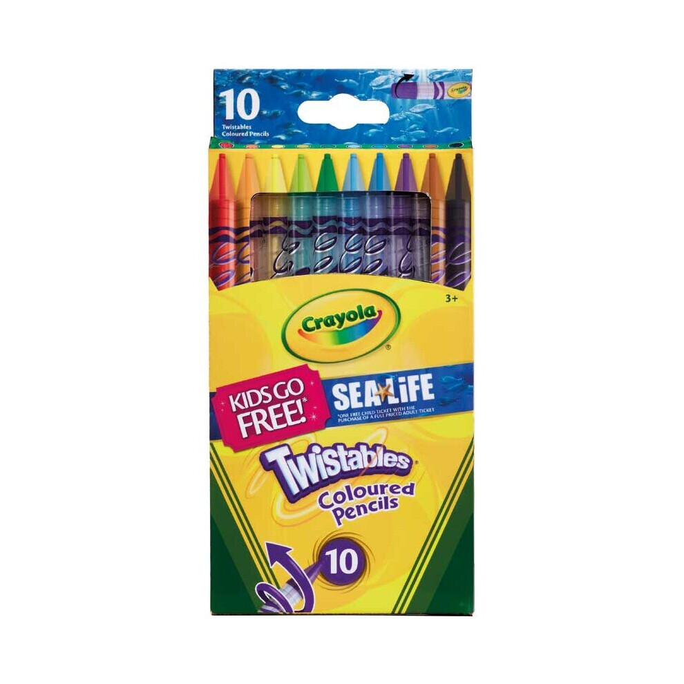 Crayola Twistables Coloured Pencils (Pack Of 10) Multicoloured