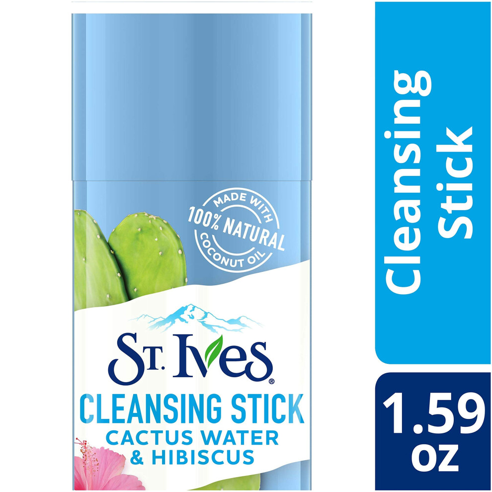 St. Ives Cleansing Stick, Cactus Water & Hibiscus, 1.59 Oz