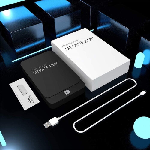 Multifunctional UV-C Ultraviolet Aromatherapy Disinfection Box  Black 1