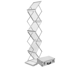 A4 Brochure Rack Exhibition Show Display Stand Foldable Holder Durable