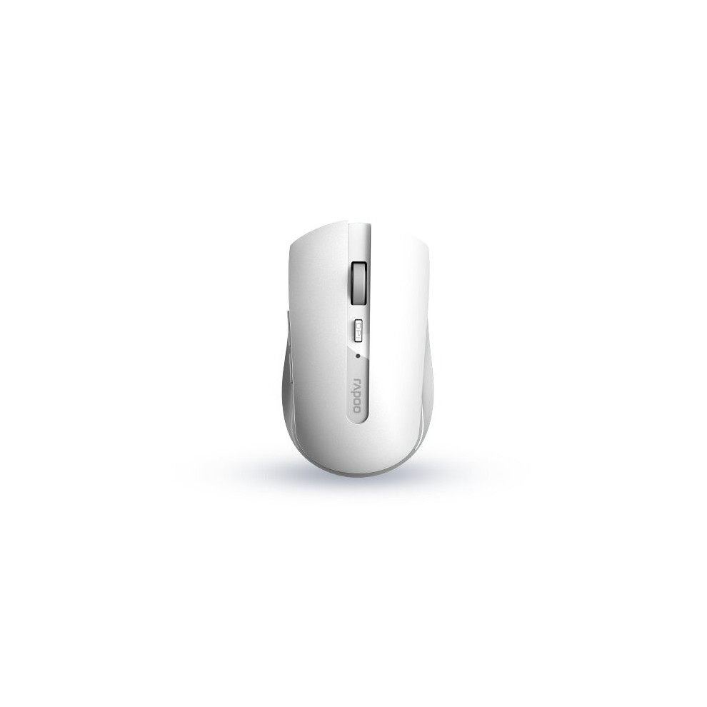 Rapoo White Mouse Rf Wireless+Bluetooth Ambidextrous 7200M