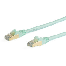 StarTech 6ASPAT10MAQ câble de réseau 10 m Cat6a S/UTP [STP] Eau (Cable - Aqua CAT6a Ethernet Cable 10m) - 0065030881654