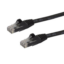 Cable Ethernet Cat 6 - STARTECH - 1,5 m - 100% Cobre - Negro - Gigabit