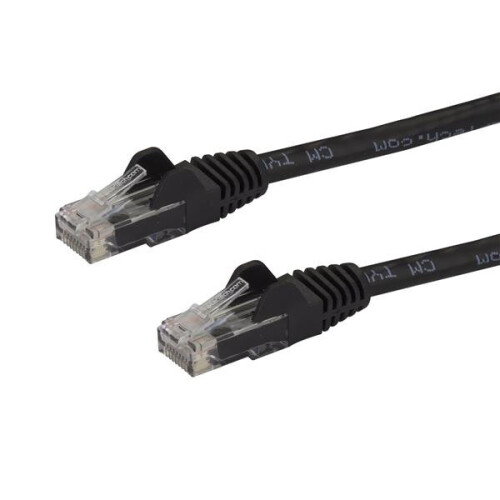 StarTech.com Cable Ethernet Cat 6 - STARTECH - 1,5 m - 100% Cobre - Negro - Gigabit