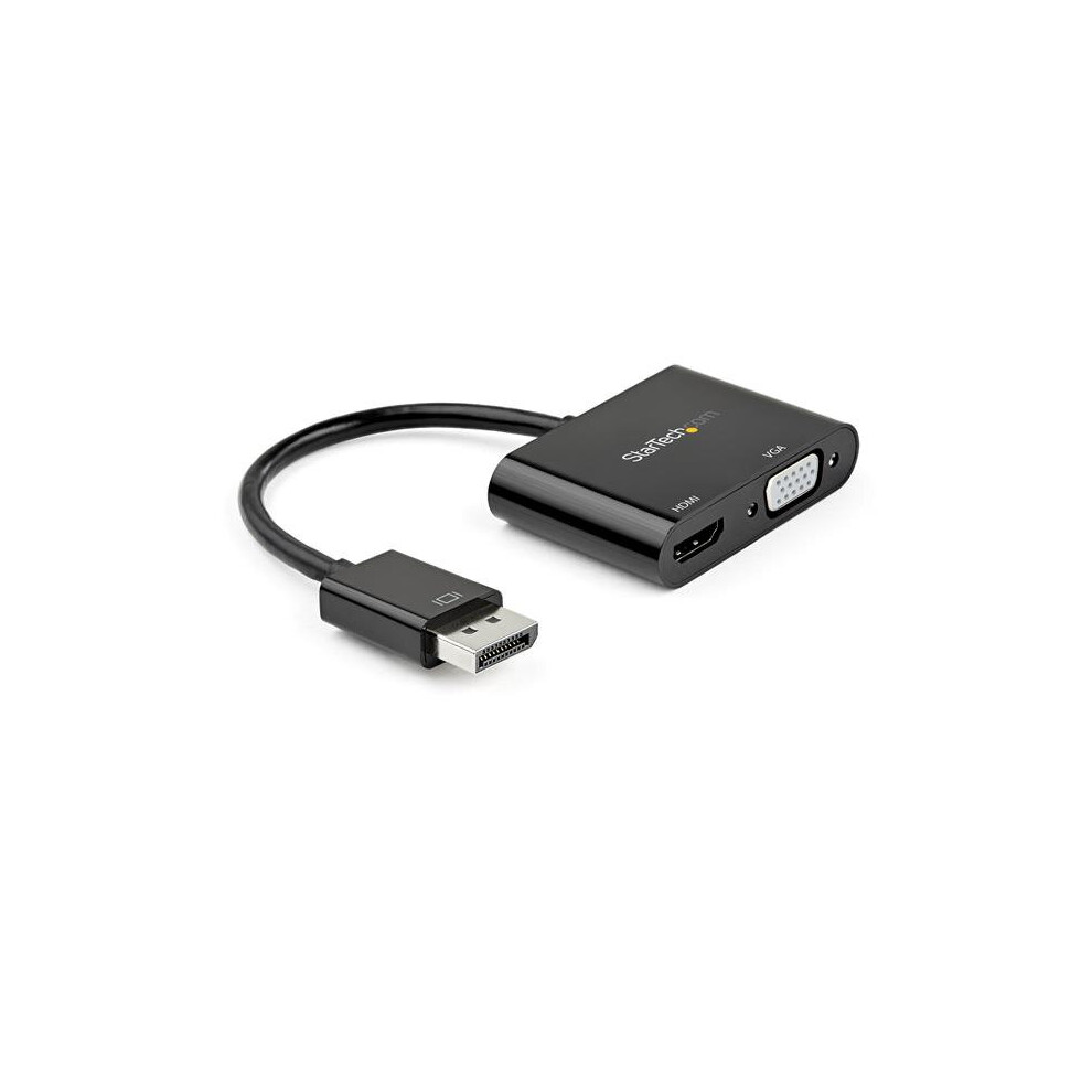 Startech.com Displayport To Hdmi Vga Adapter - 4K 60Hz Black
