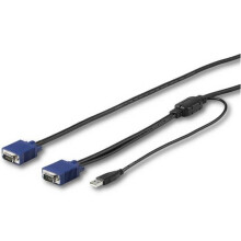 KVM USB VGA-kabel - StarTech.com - 3 m - Resolutie 1920 x 1200 - Enkele connector - Zwart