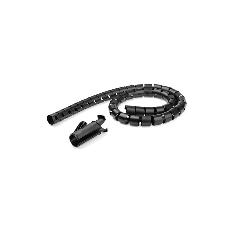 Startech.com 1.5 M (4.9 Ft.) Cable-Management Sleeve - Spiral - 45 Mm (1.8 In.) Diameter Black