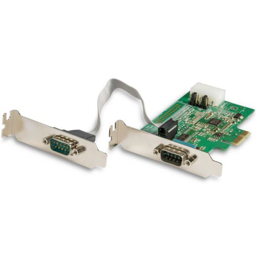 StarTech.com Scheda serie PCI Express a 2 porte RS232 - STARTECH - Compatibile con Windows/Linux - UART 16950