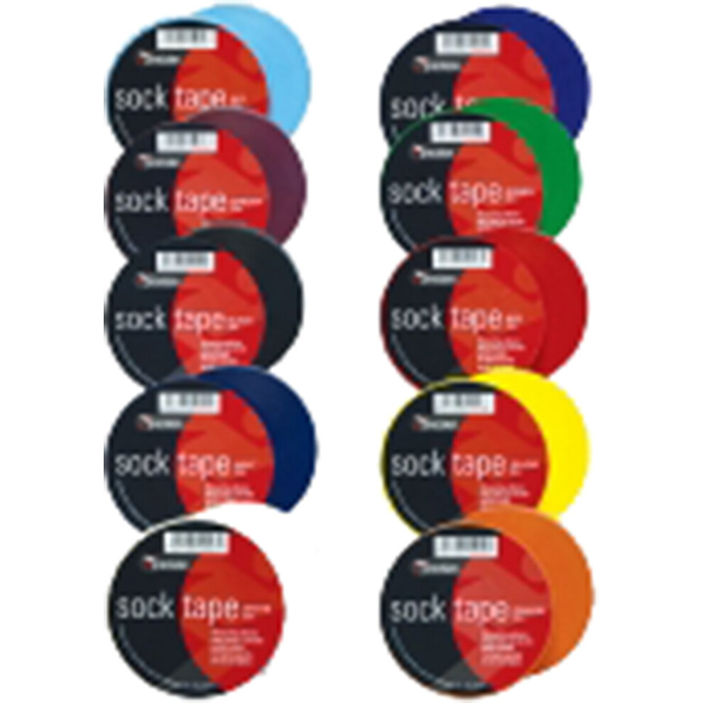 (Maroon) Precision Training Sock Tape Football Soccer Shin Pad Support Adhesive Pk Of 10 (2020)