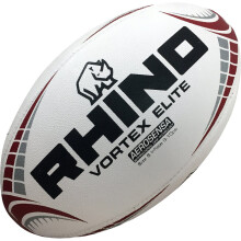 (Midi (Size 2)) Rhino Vortex Elite Replica Rugby Ball White (2020)