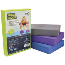 (Purple) Fitness Mad Workout Exercise Gym Home Full Yoga EVA Foam Block 305x205x50mm