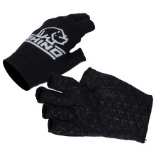 (Medium/Large) Rhino Pro Rugby Sports Players Hand Protection Gloves Half Finger Stick Mitts (2020)
