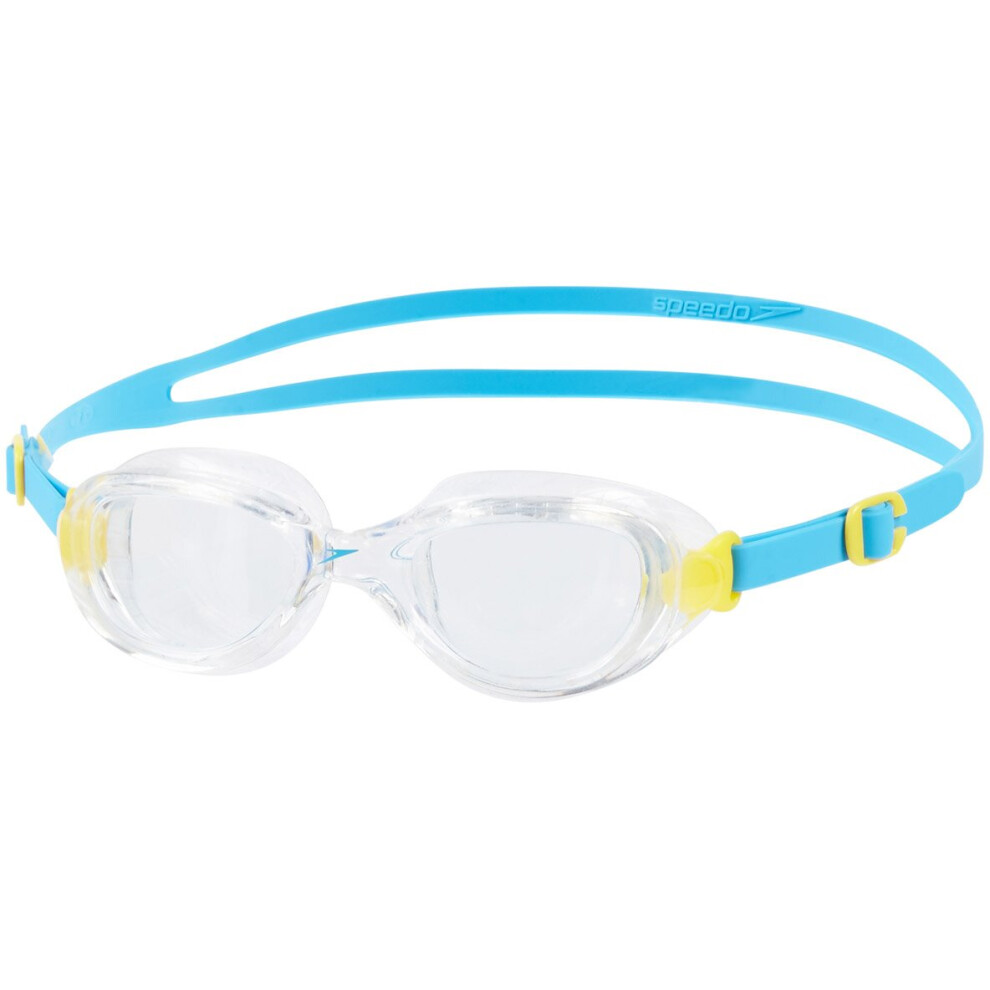 (Clear/Blue) Speedo Swimming Futura Classic BiOfuse Goggles Boys Girls Junior 6-14 Years *New (2020)