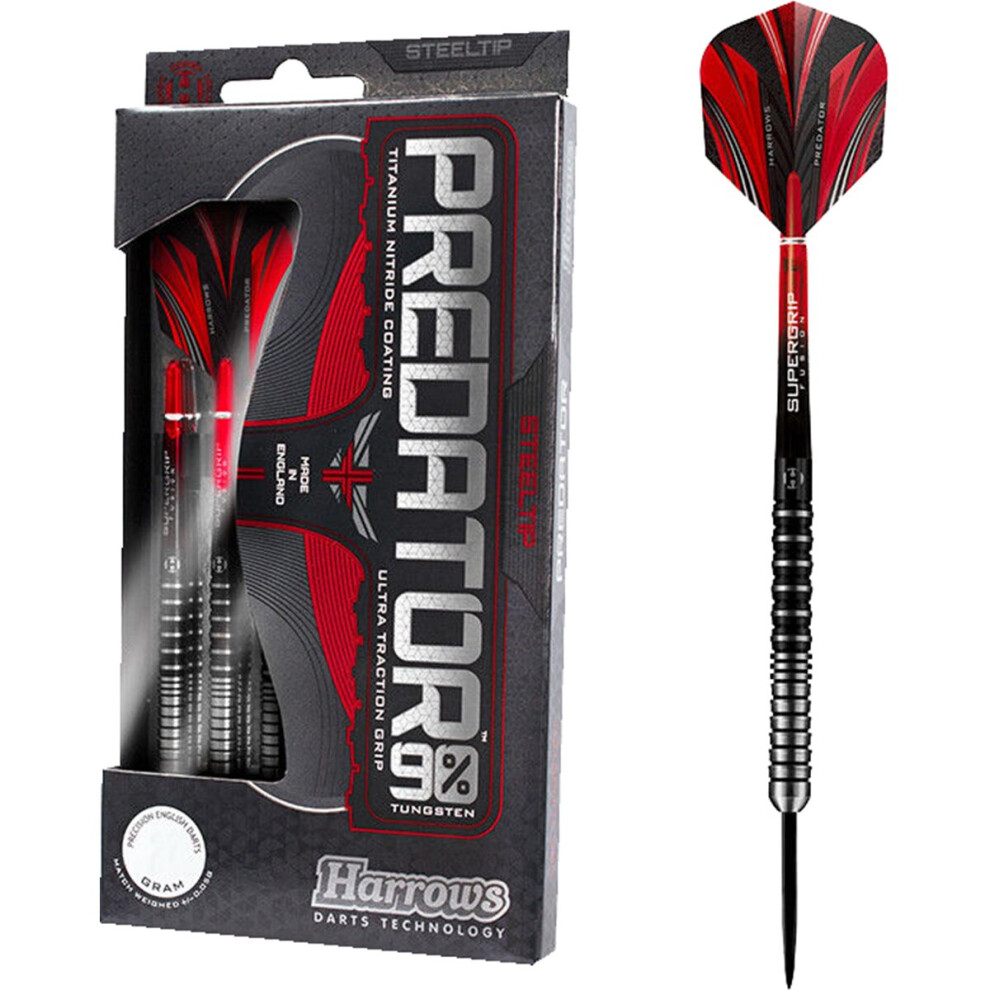 (21g) Harrows Predator 90% Tungsten Steel Tip Darts - 21g, 23g, 25g, (2020)