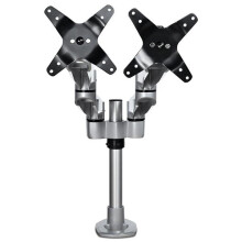 Monitorsteun voor dubbele weergave voor bureau - STARTECH - Premium - Multidirectioneel - Zilver