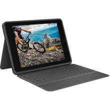 Logitech Rugged Folio mobile device keyboard QWERTY UK English Graphite USB Type-C