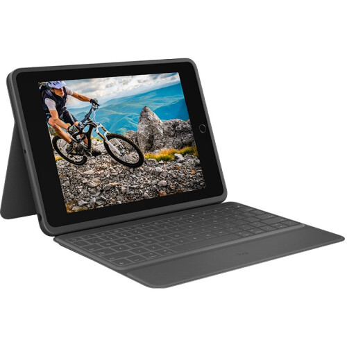 Logitech Logitech Rugged Folio mobile device keyboard QWERTY UK English Graphite USB Type-C