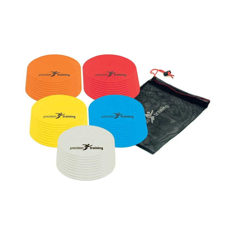Precision Training (Orange) Round Marker Multisport Training Discs Multicolor 10 Disc Set (2020) Orange