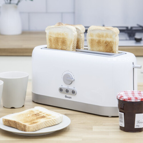 Swan (White) Swan 4 Slice Long Slot Toaster 2