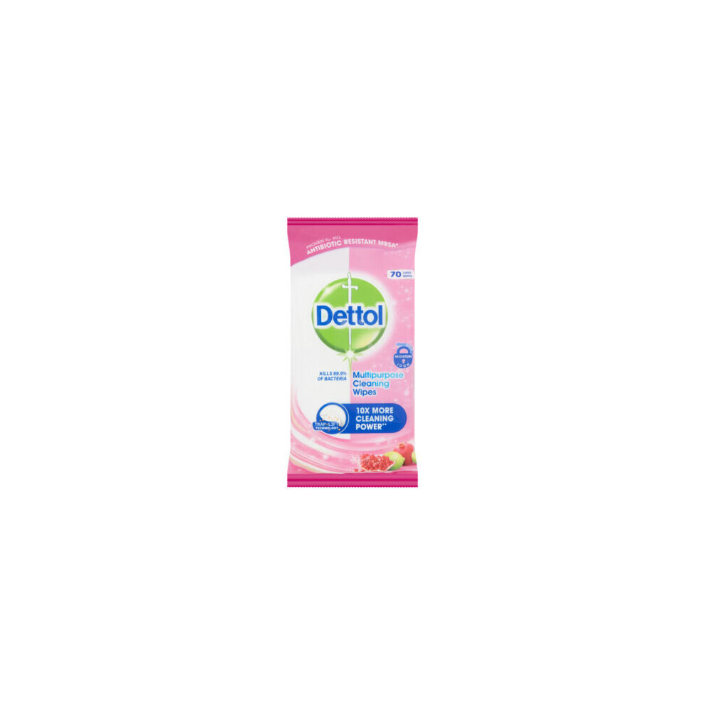 Dettol Multipurpose Large Cleaning Wipes Pomegranate & Lime Splash