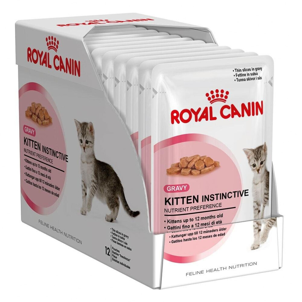 Royal Canin Kitten Instinctive In Gravy Kitten Food (12 x 85g)